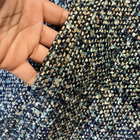 Talbots Jacket Womens Size 2 Petite Boucle Tweed Blue Black Classic Fit Italian - Picture 4 of 8